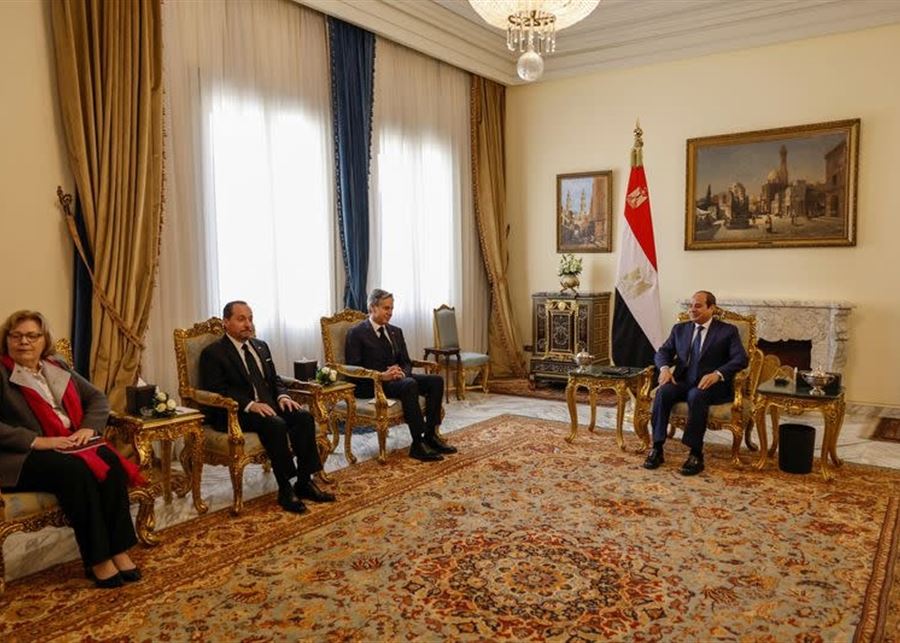 US Secretary of State Antony Blinken meets Egyptian President Abdel Fattah al-Sisi in Cairo