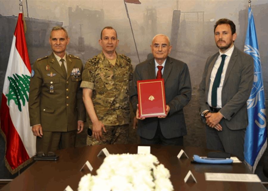 Lebanon and UNIFIL sign Memorandum of Understanding to support army needs