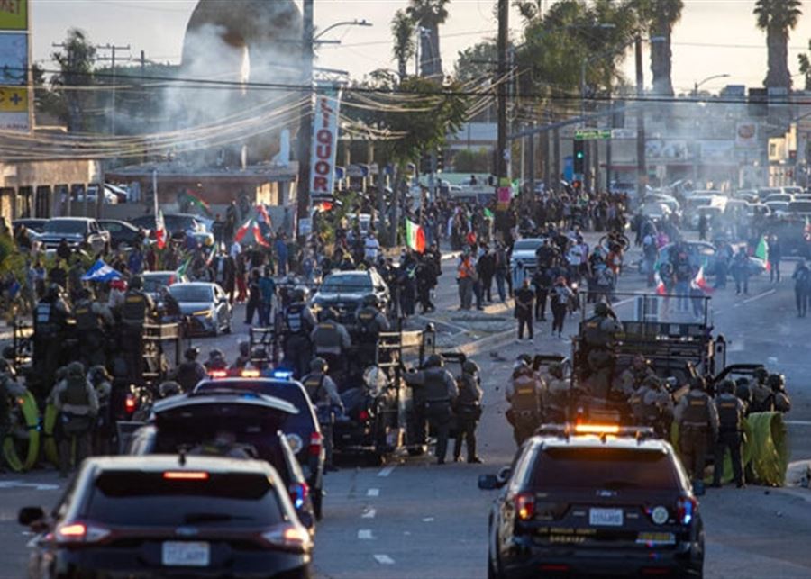 Protests over immigration raids pop up across the US