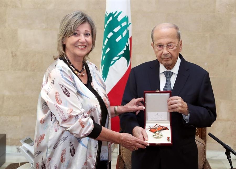 President Aoun awards late Professor Pascal Azzam National Order of the Cedar